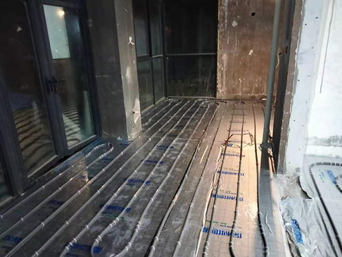 河南省家庭供暖住宅地暖系統(tǒng)施工現(xiàn)場圖展